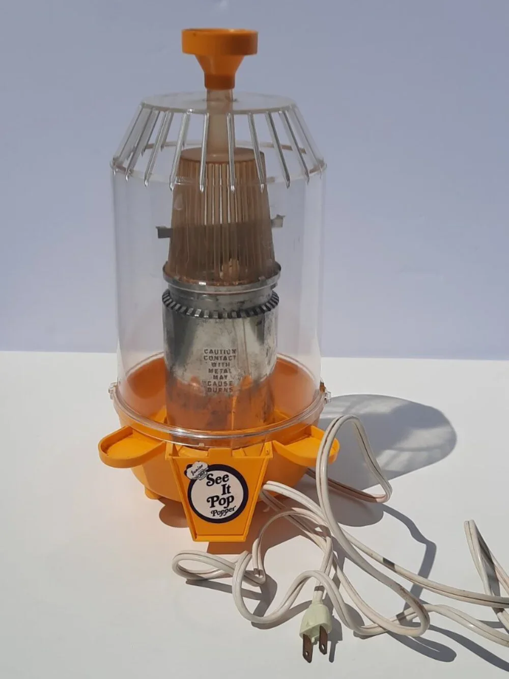 Vintage See It Pop Popcorn Maker Works Slow Novelty Display Lamp Project
